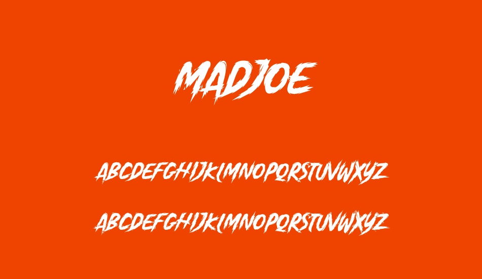 Madjoe font