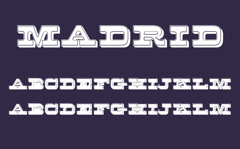 Madrid font