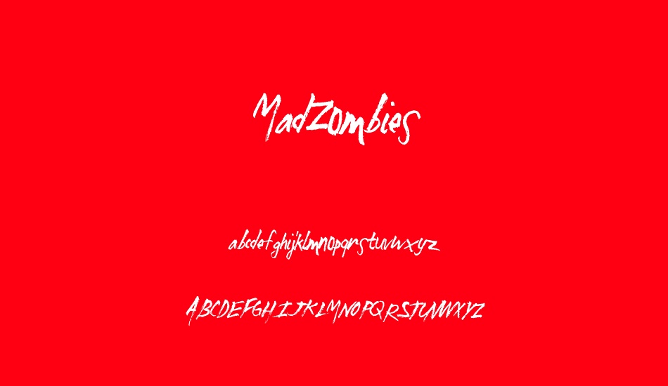 MadZombies font