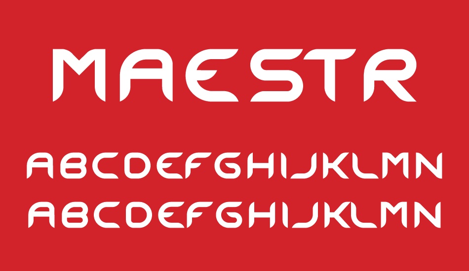 Maestro font