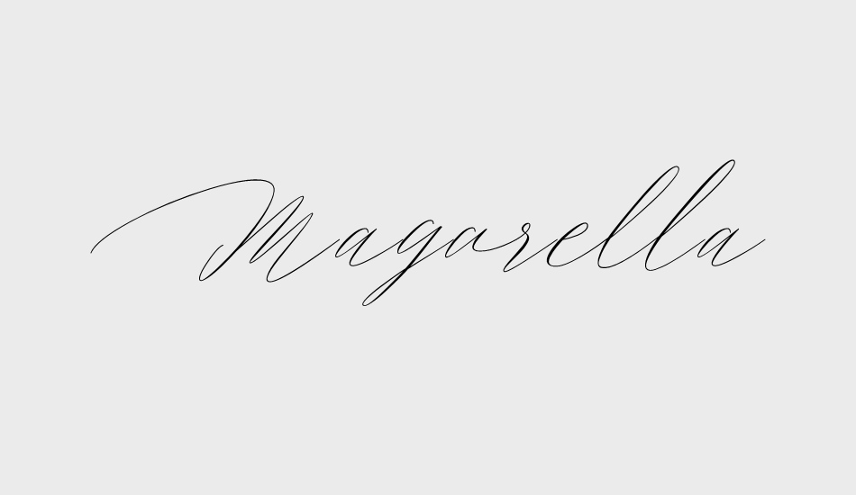 Magarella Script font big