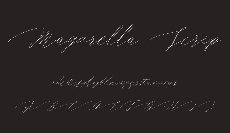 Magarella Script font
