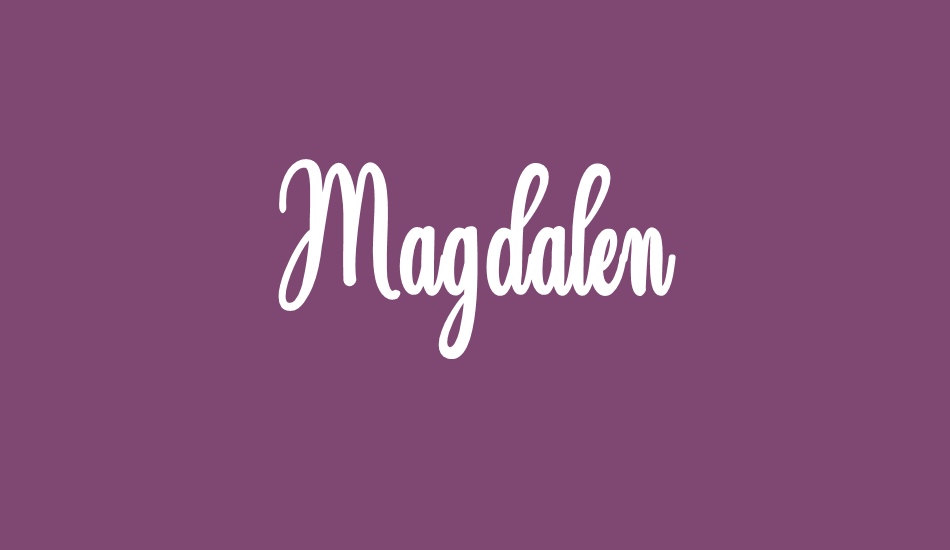 Magdalen Free font big
