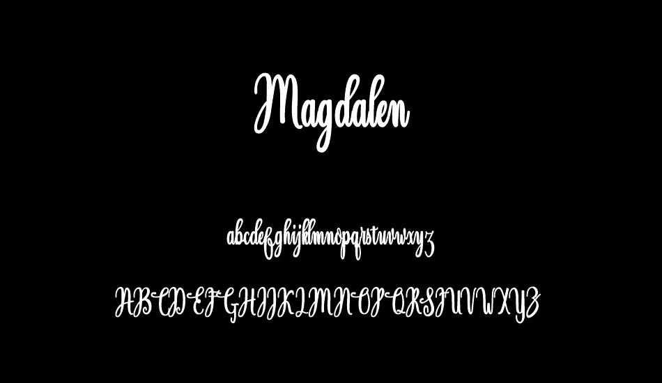 Magdalen Free font
