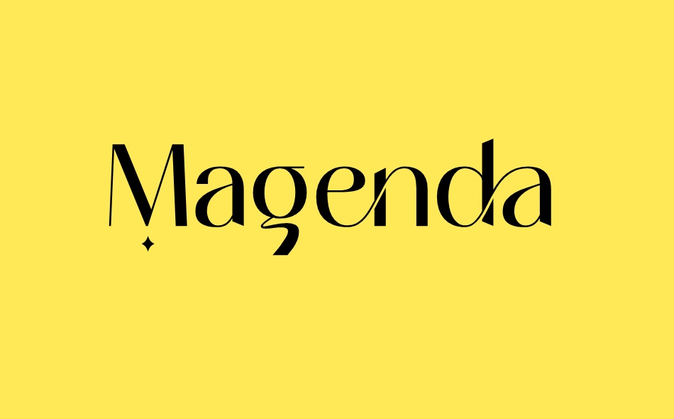 Magenda font big