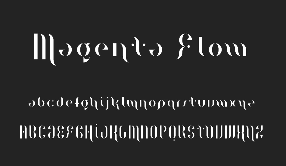 Magenta Flow font
