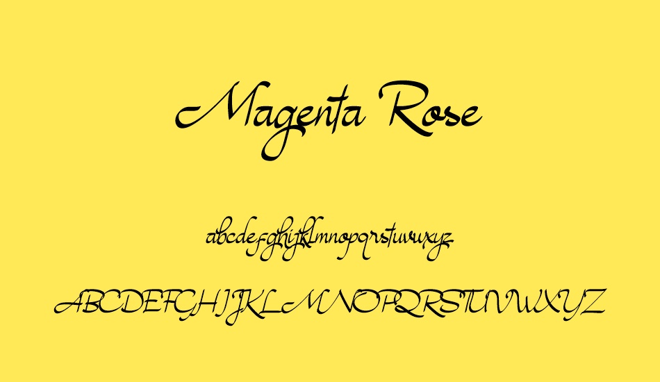 magenta-rose font
