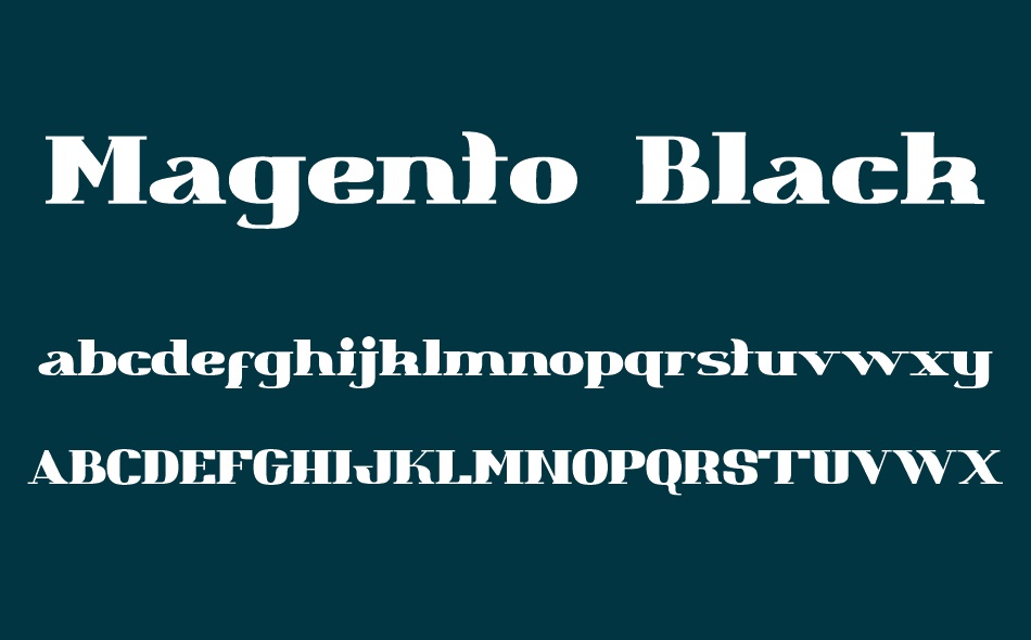 Magento Black font