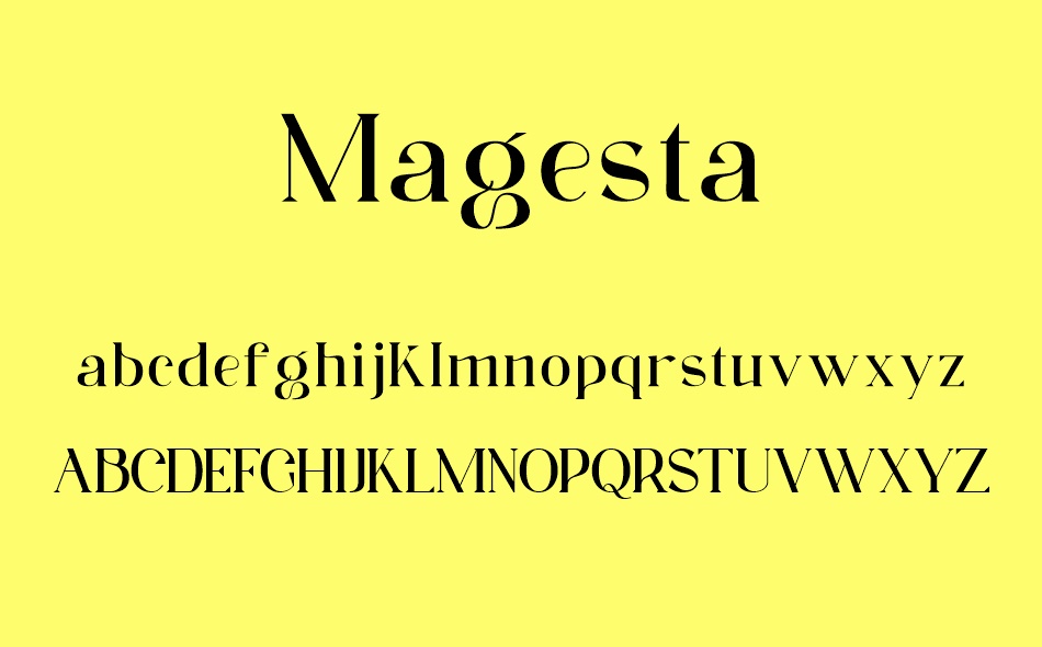 Magesta font