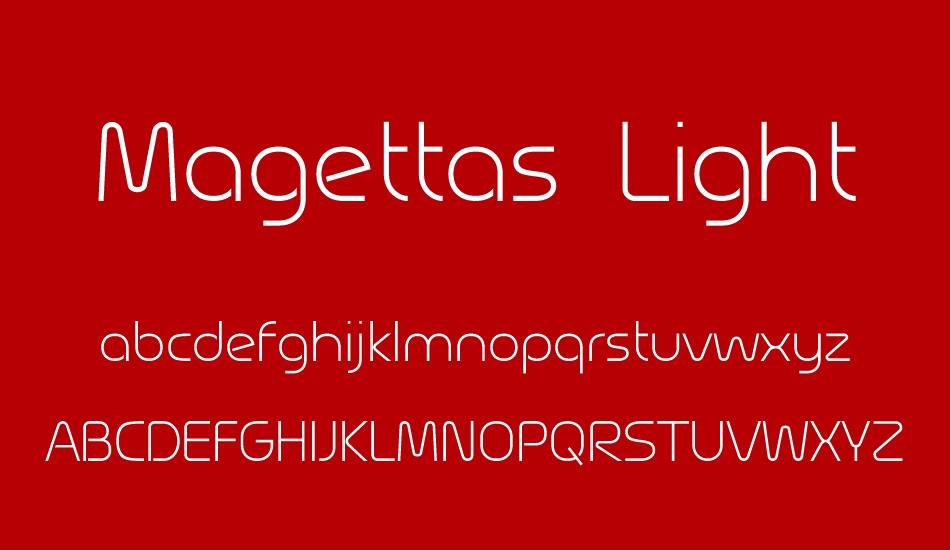 Magettas DEMO Light font