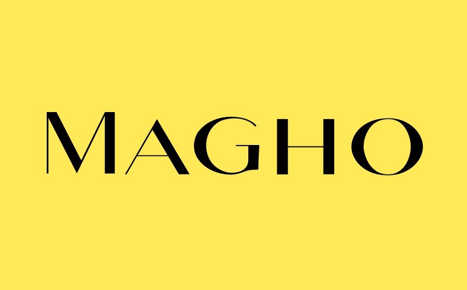 Maghony font big