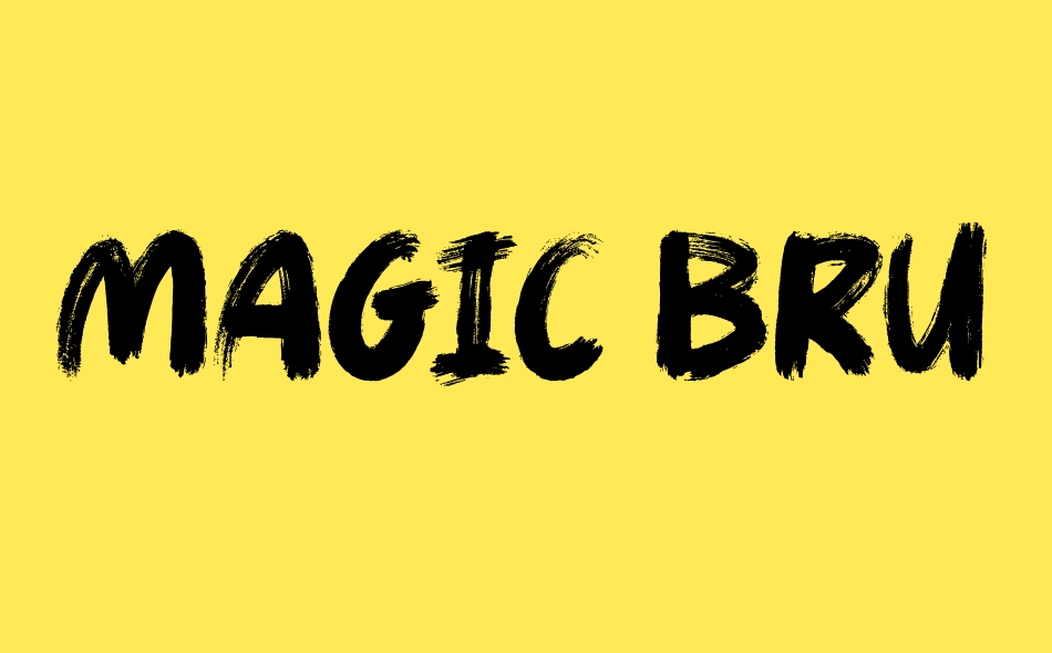 Magic Brush font big