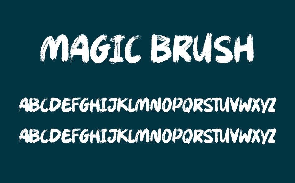 Magic Brush font