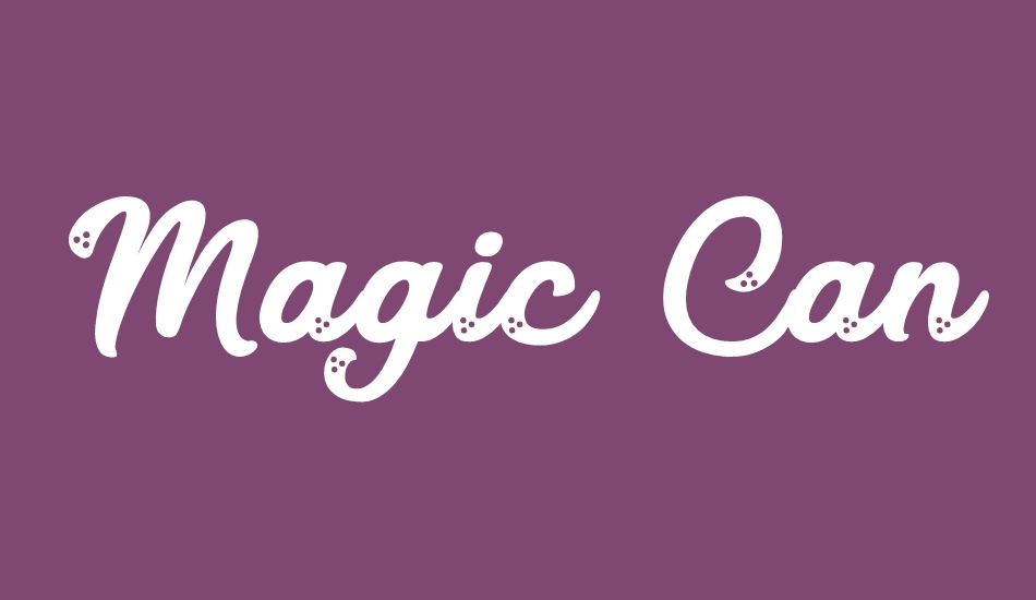 Magic Candy font big