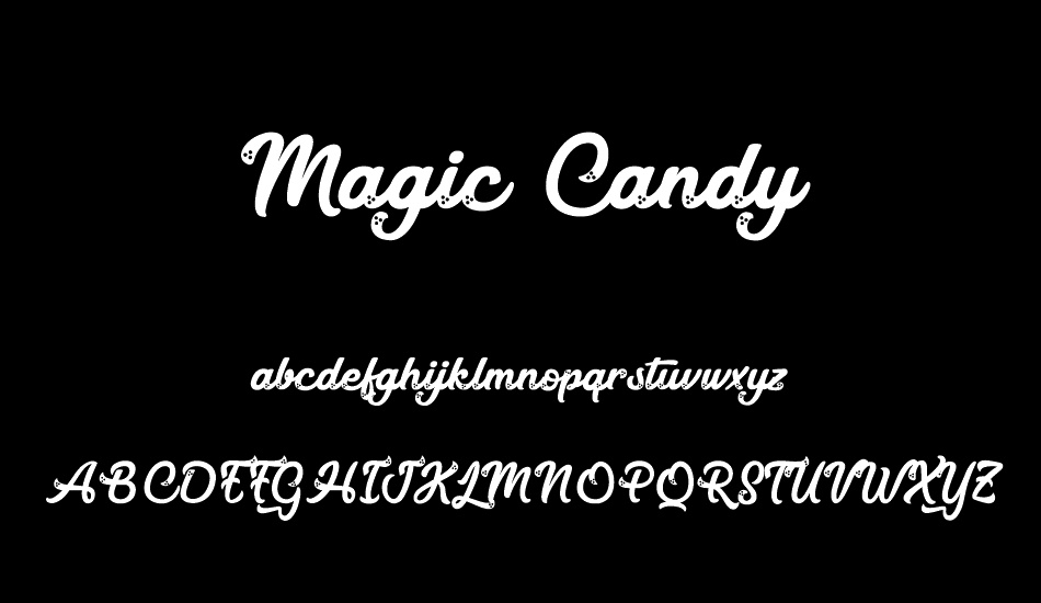 Magic Candy font