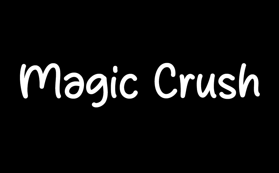 Magic Crush font big