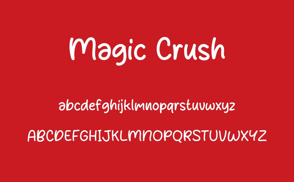 Magic Crush font