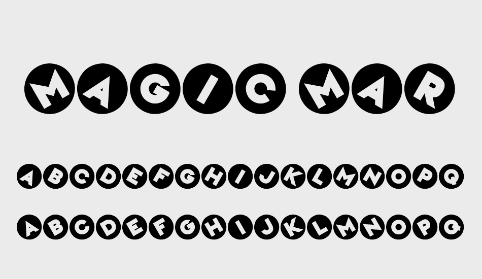 Magic Marbles font