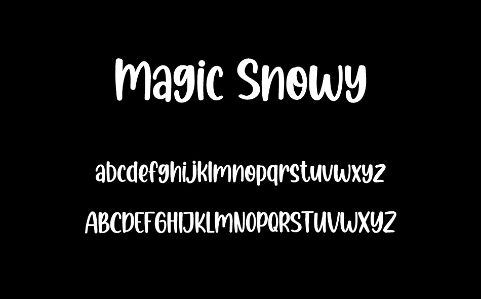 Magic Snowy font