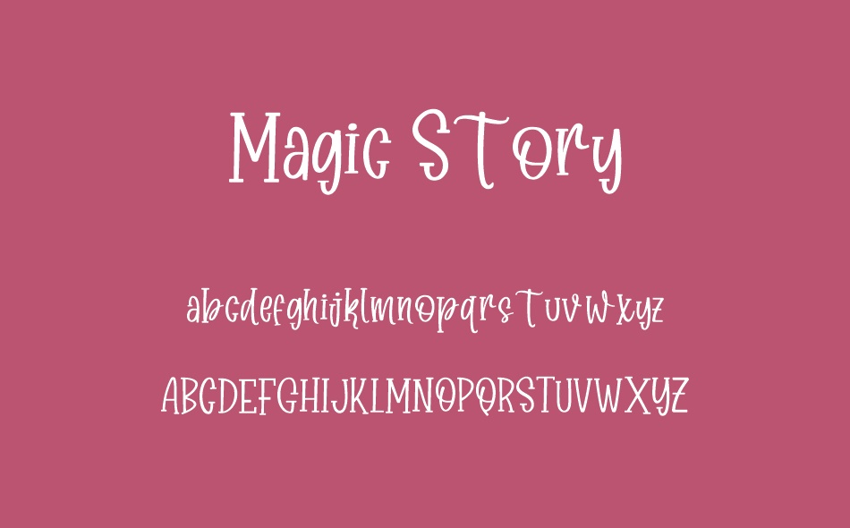 Magic Story font