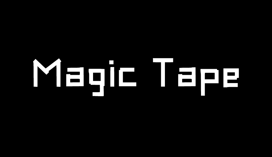 Magic Tape font big