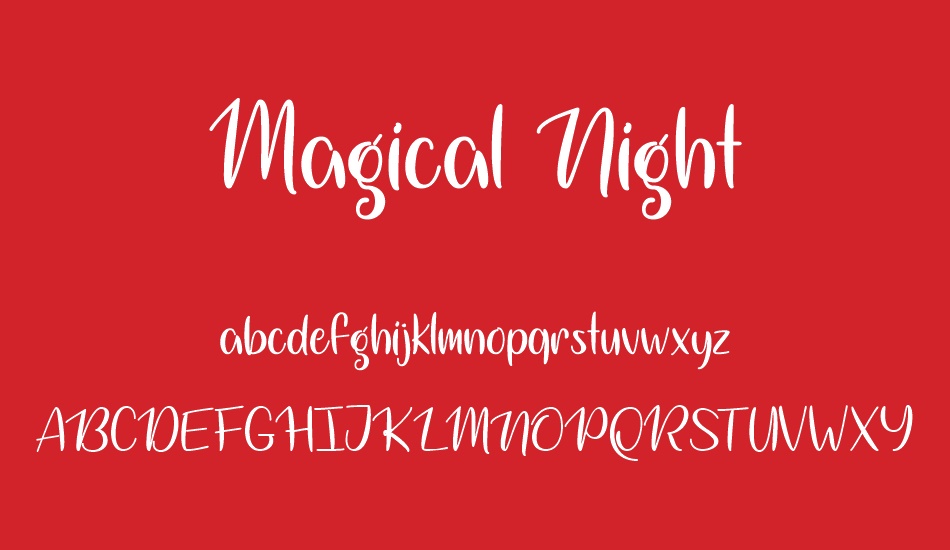 Magical Night font