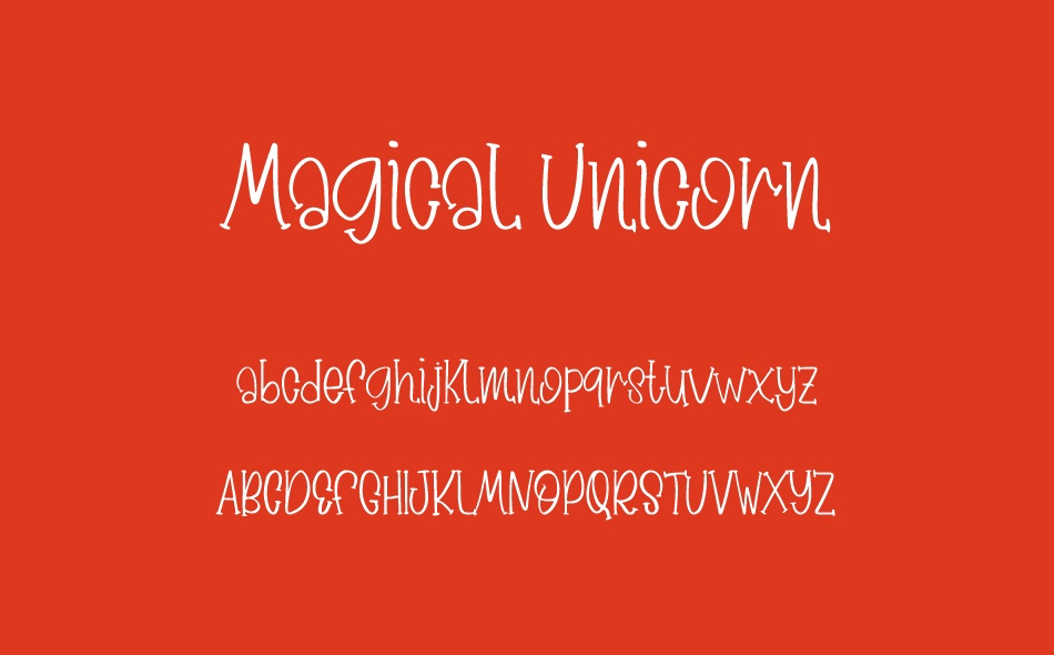 Magical Unicorn font