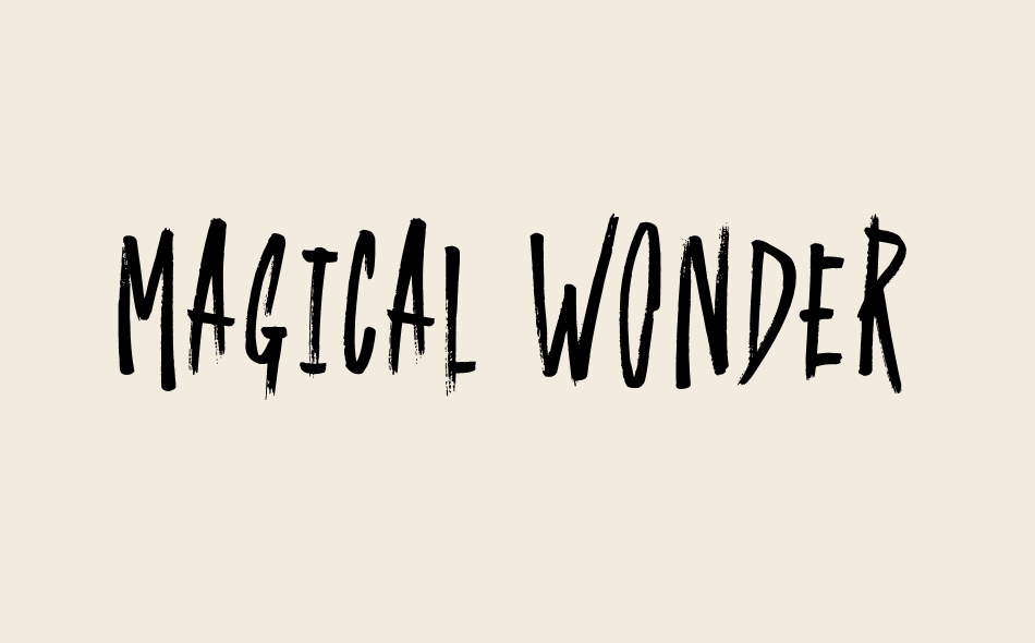 Magical Wonder font big