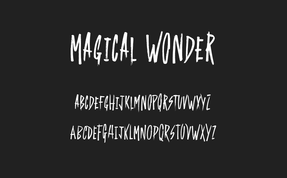 Magical Wonder font