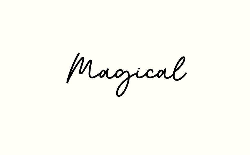 Magical font big