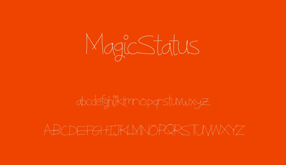 MagicStatus font
