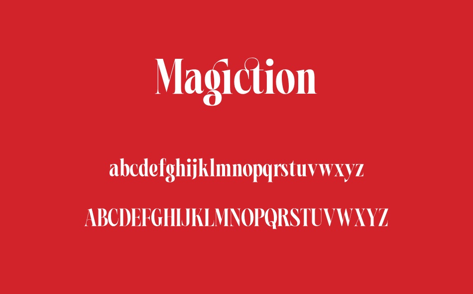 Magiction font