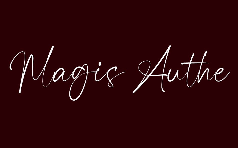 Magis Authentic font big