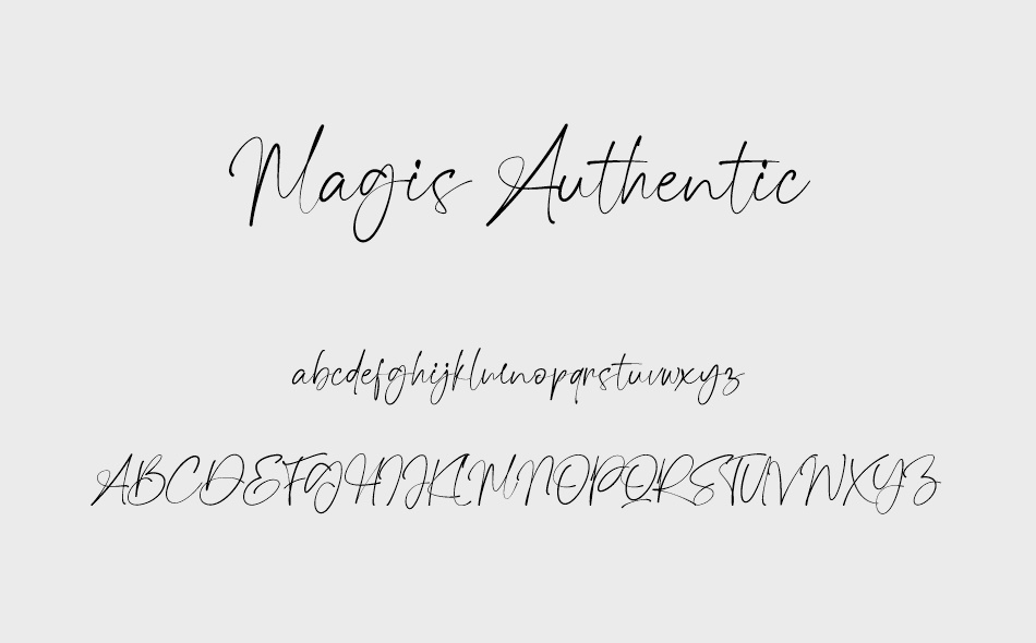 Magis Authentic font