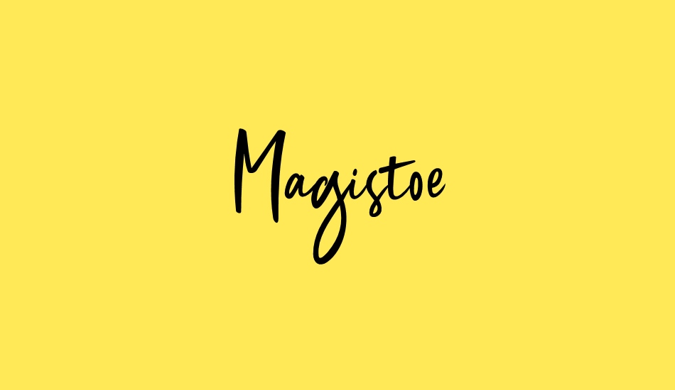 Magistoe font big