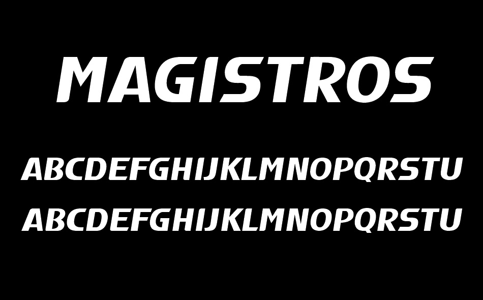 Magistros font