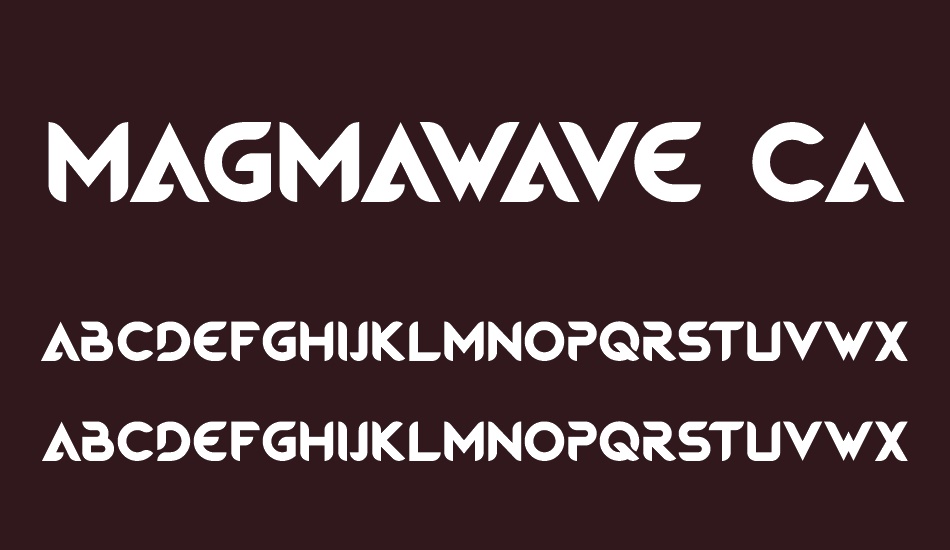 Magmawave Caps font