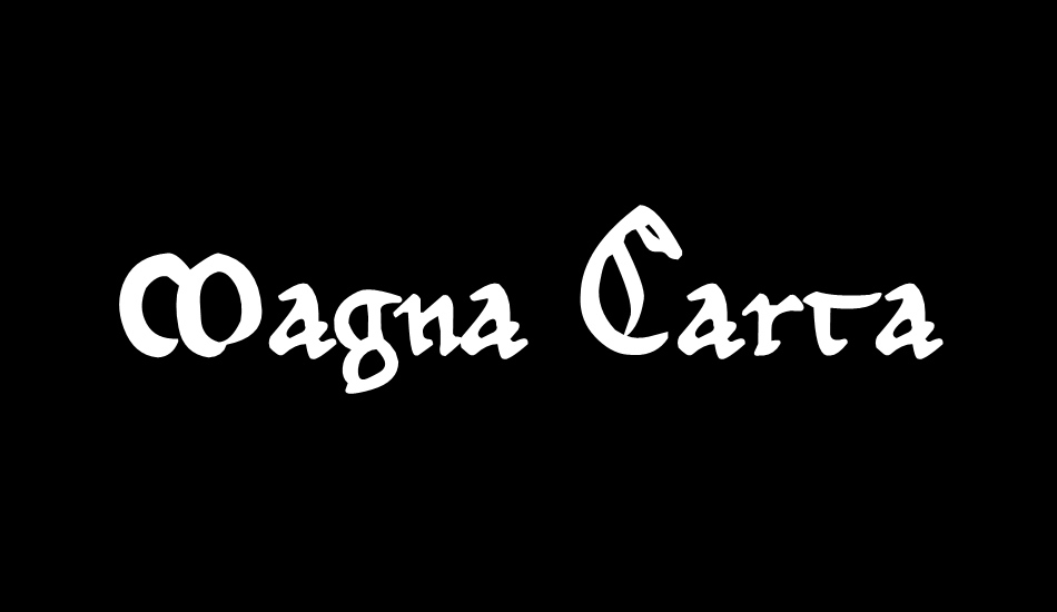 Magna Carta font big