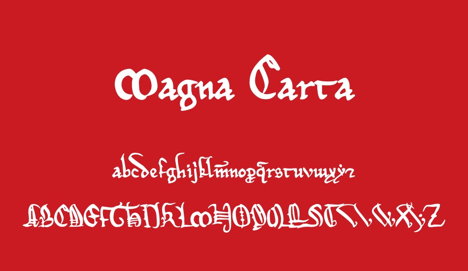 Magna Carta font