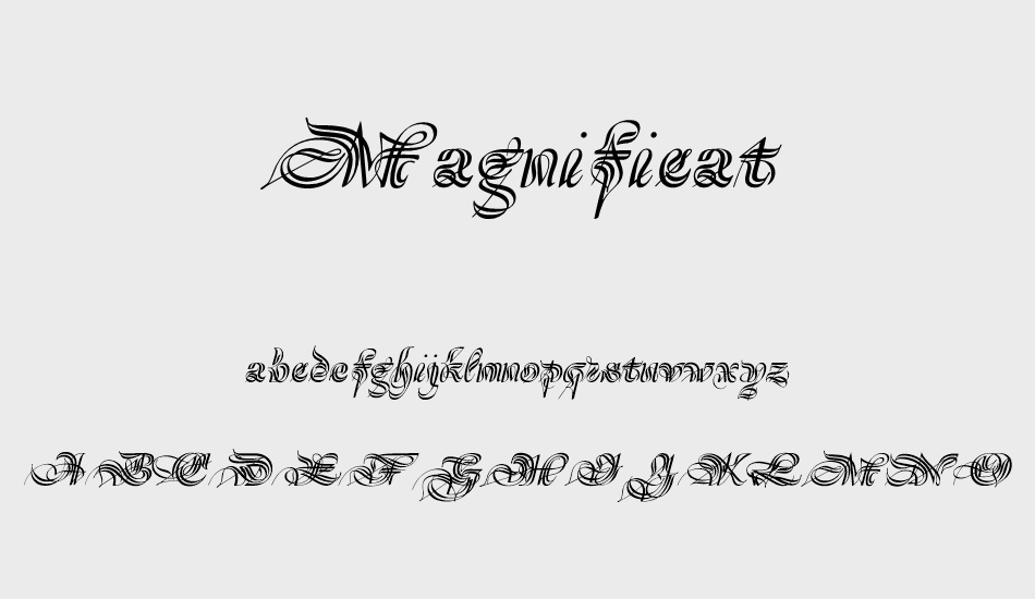 Magnificat font
