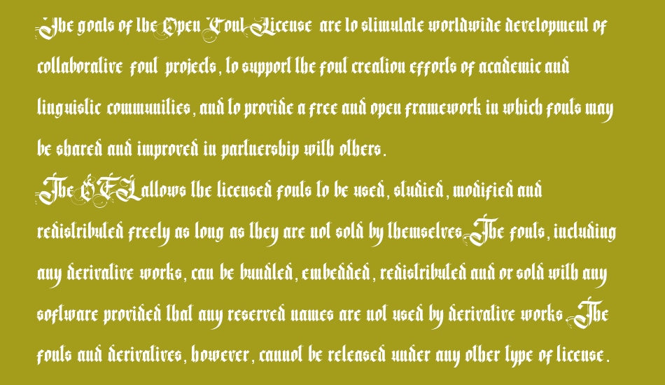 Magnificent Personal Use font 1