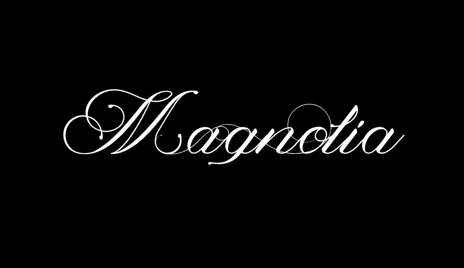 Magnolia font big