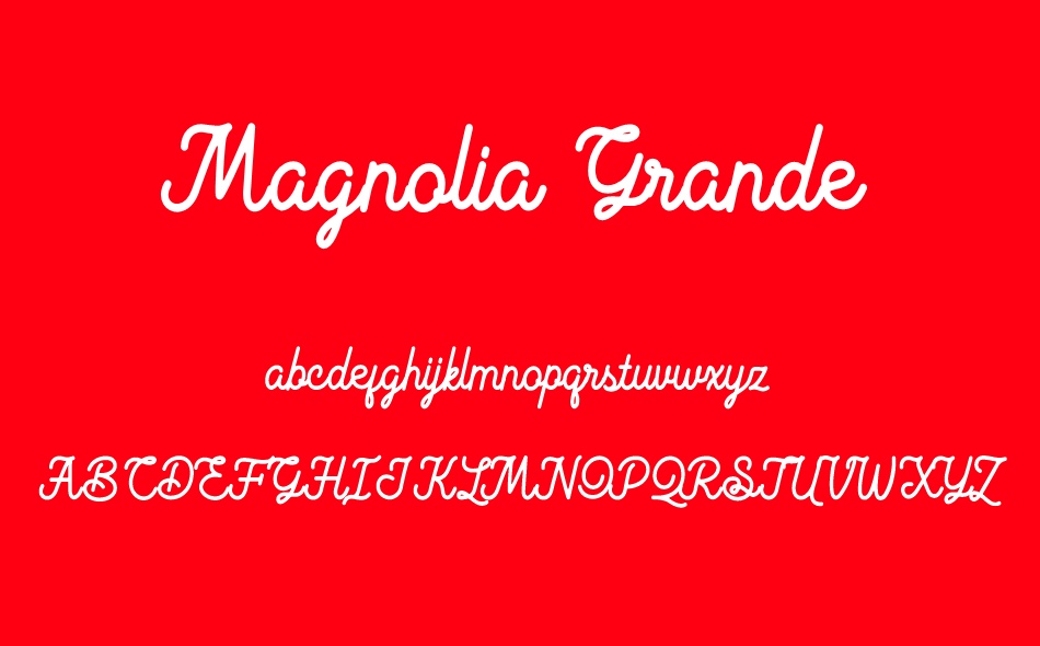 Magnolia Grande font