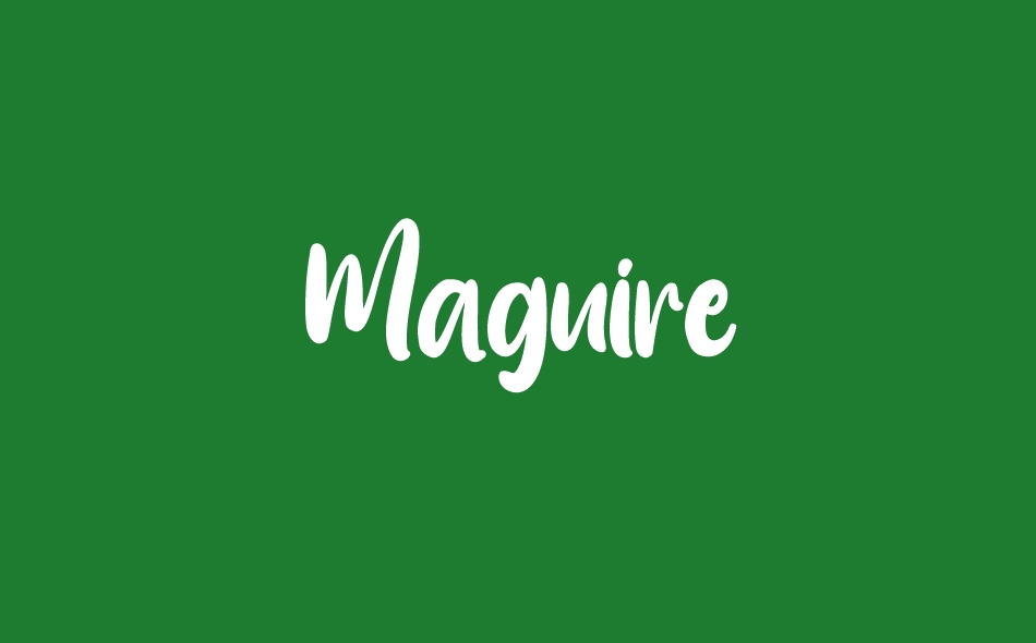 Maguire font big