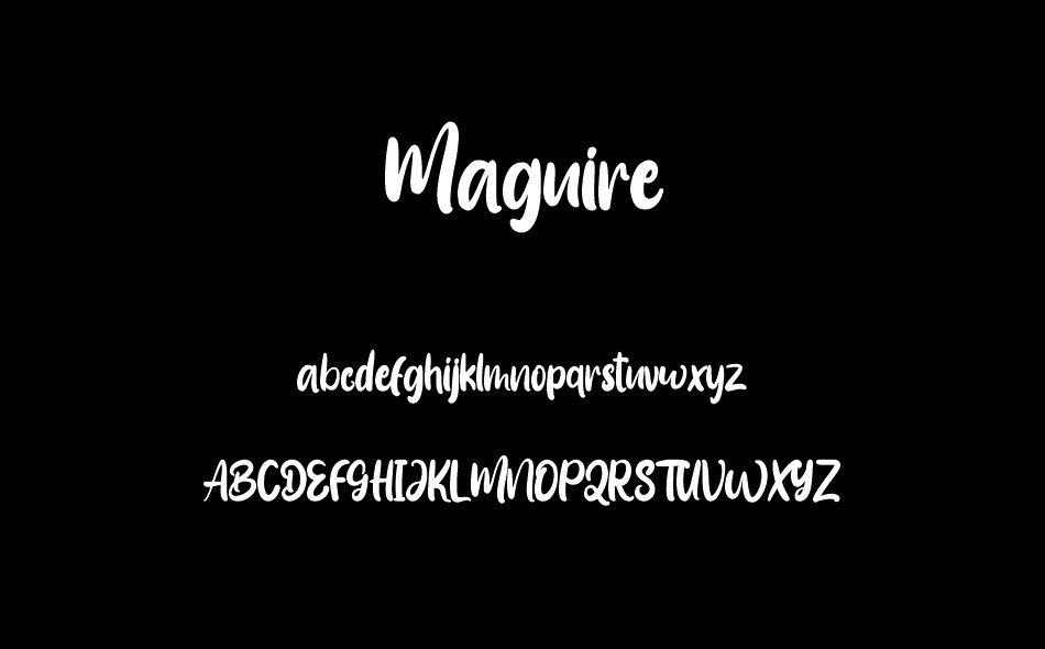 Maguire font