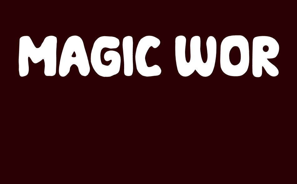 Magic World font big