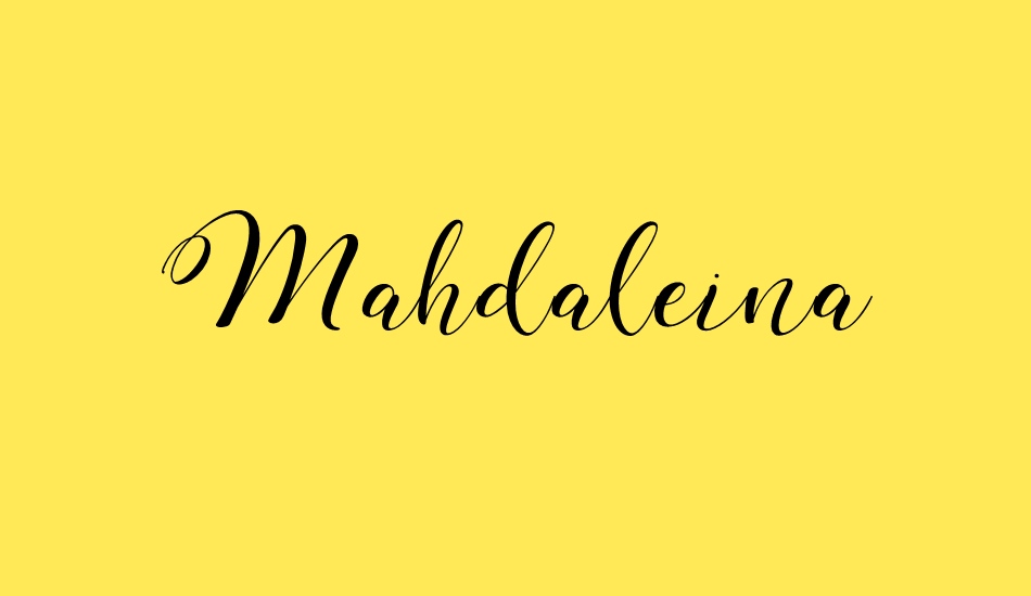 Mahdaleina font big