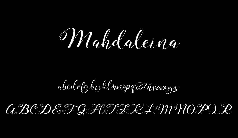 Mahdaleina font