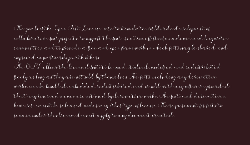 Maheria Script font 1