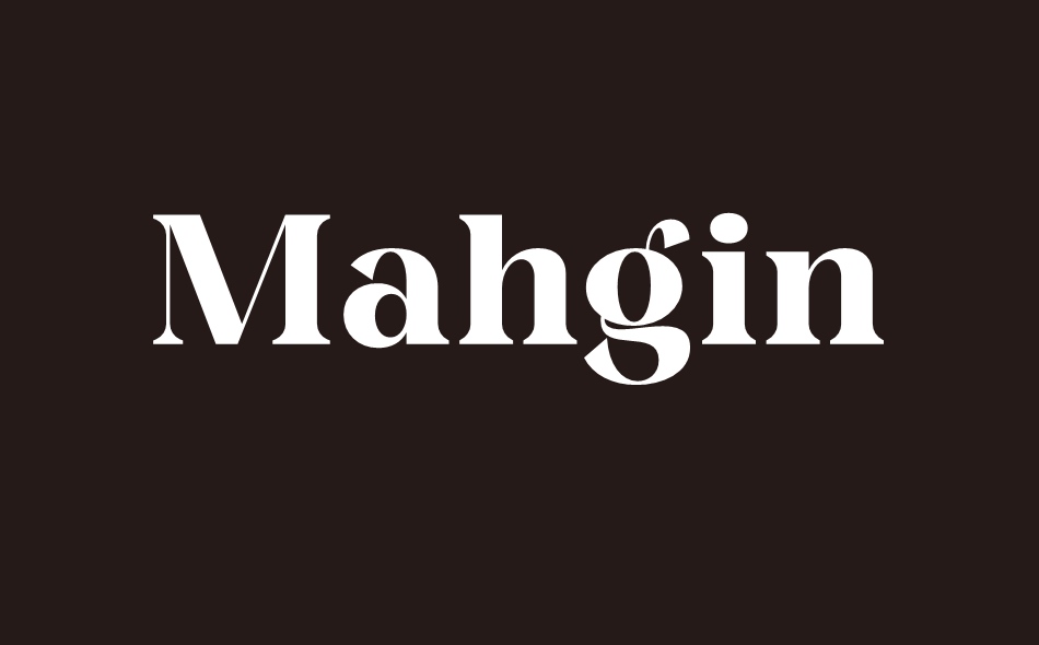 Mahgin font big